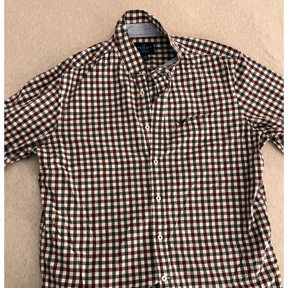 AE checkered button down
